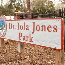 Dr. Iola Jones Park Signage