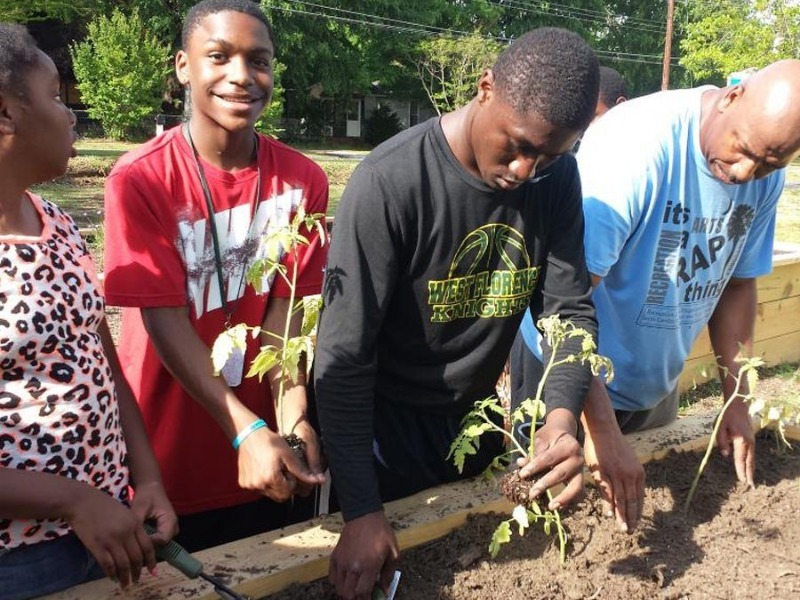 people gardening